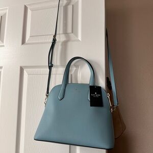 Kate Spade Schuyler Medium Dome Satchel Smoky Blue NWT
